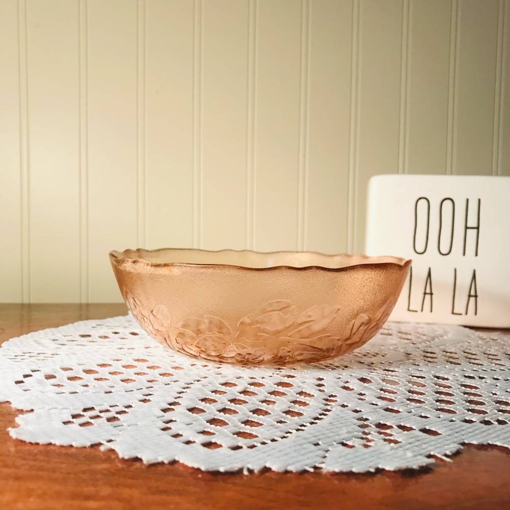 Set of Luminarc Rosaline Bowls with Rose Pattern